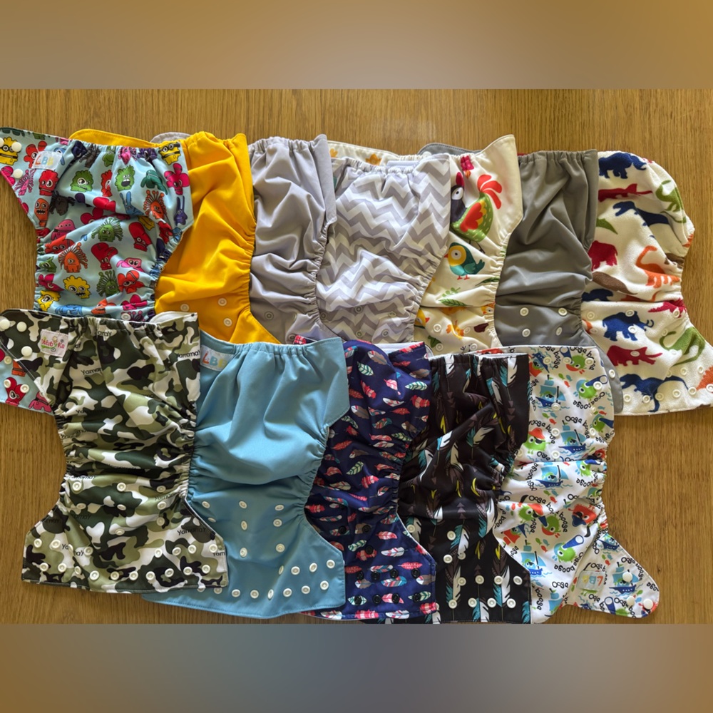 Colorful Kids Cloth Diapers Set